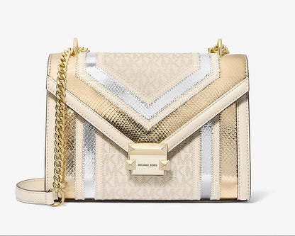 Whitney Medium-G Metallic Shoulder Bag